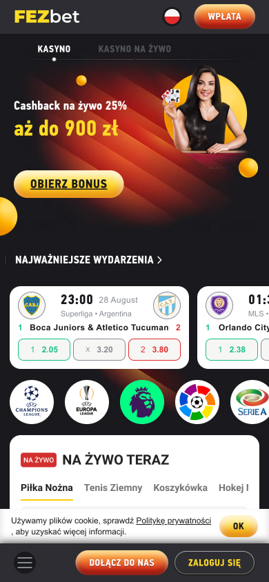 FezBet Casino Screenshot