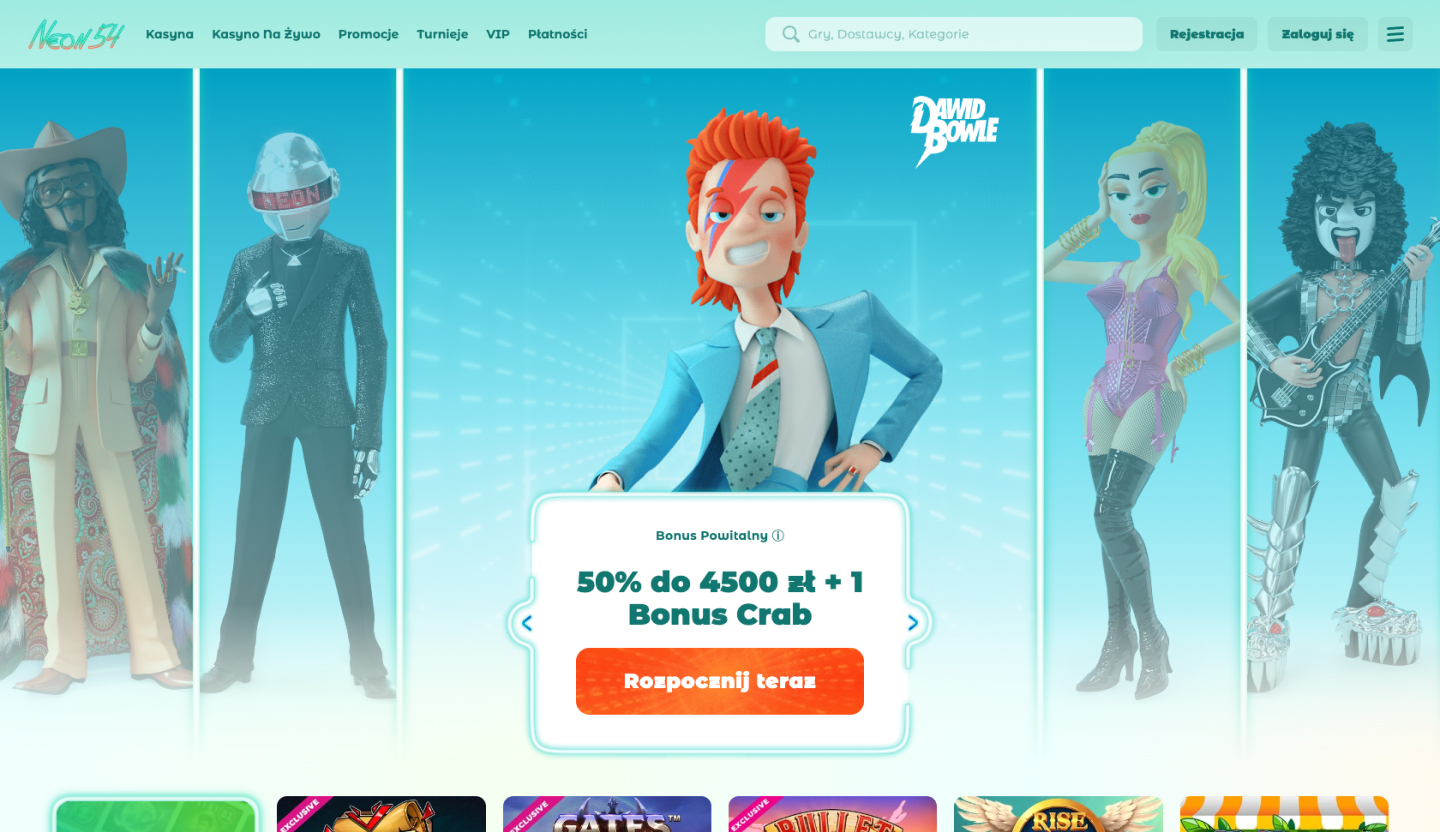 Neon54 Casino Screenshot