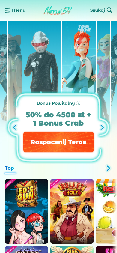 Neon54 Casino Screenshot