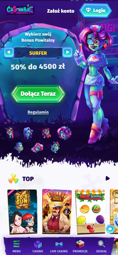 Casombie Casino Screenshot