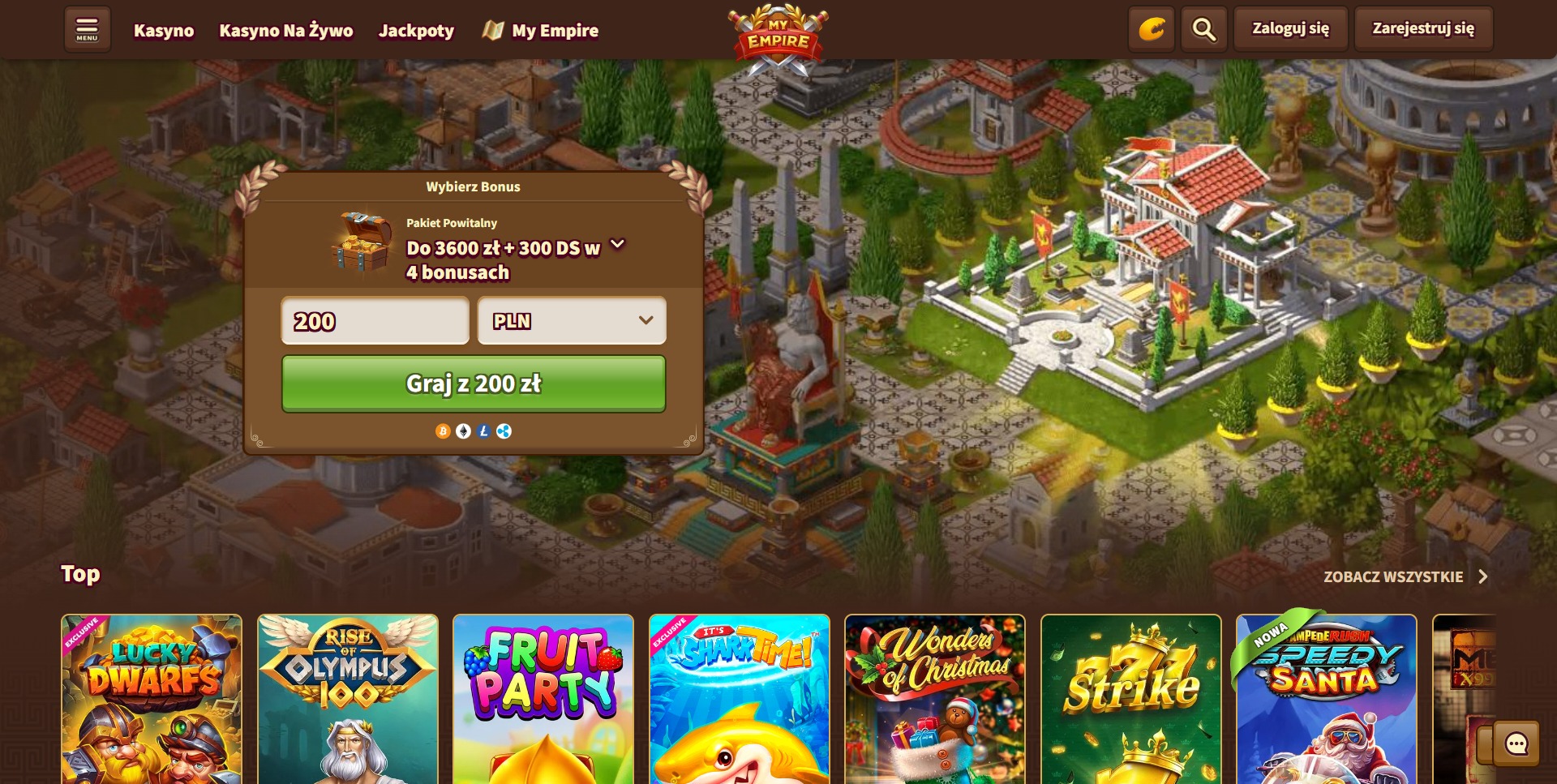MyEmpire Casino Screenshot