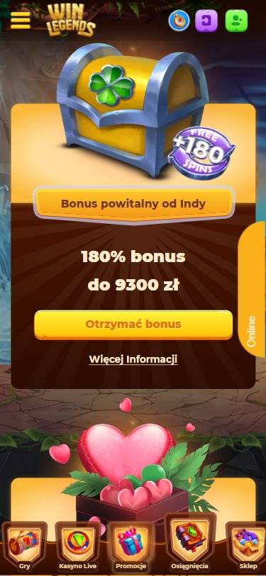 WinLegends Casino Screenshot