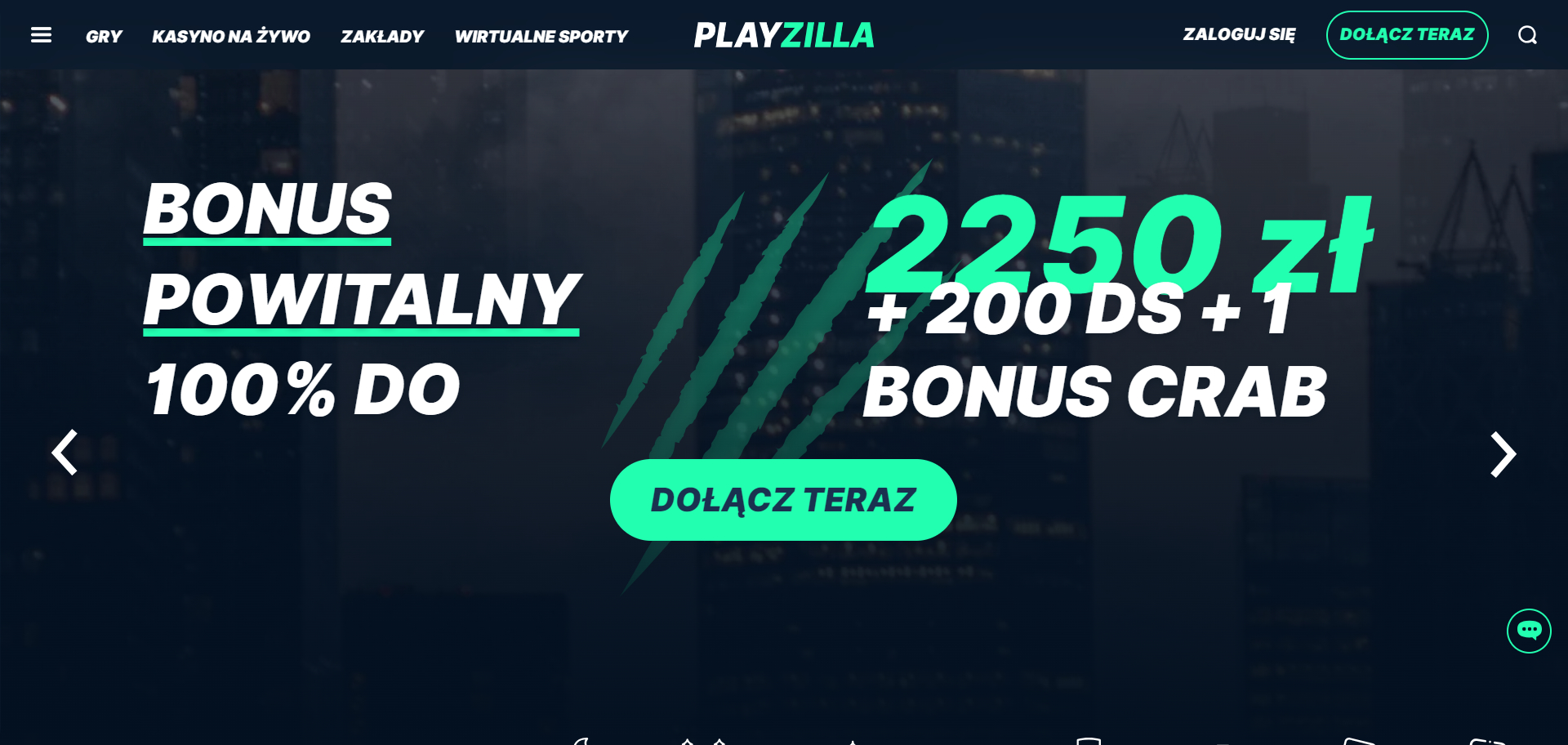 PlayZilla Casino Screenshot