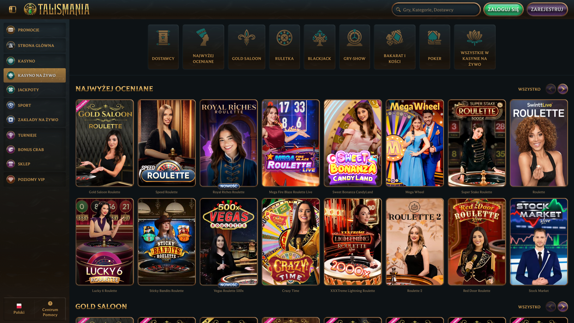 Talismania Casino Screenshot
