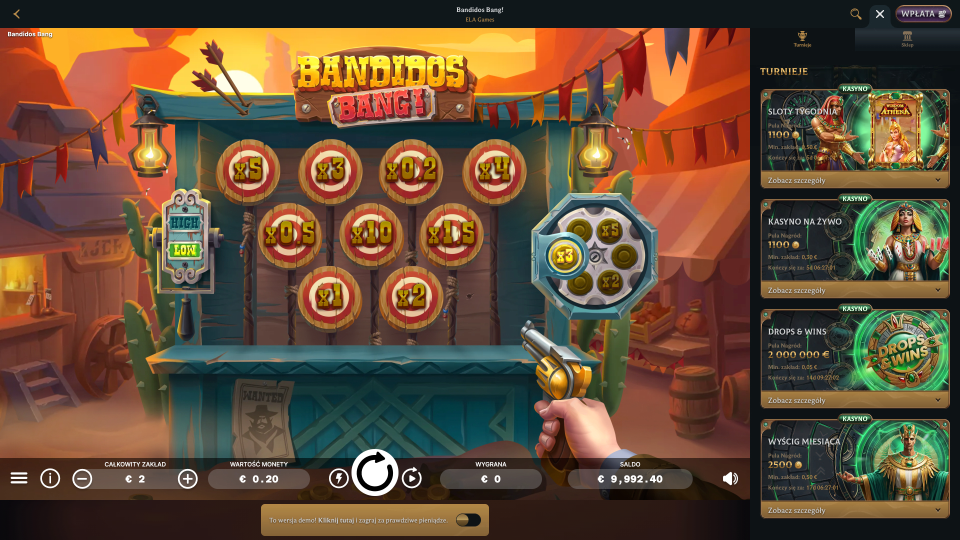 Talismania Casino Screenshot