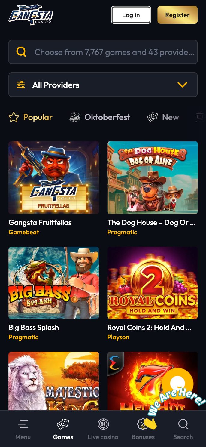 Gangsta Casino Screenshot