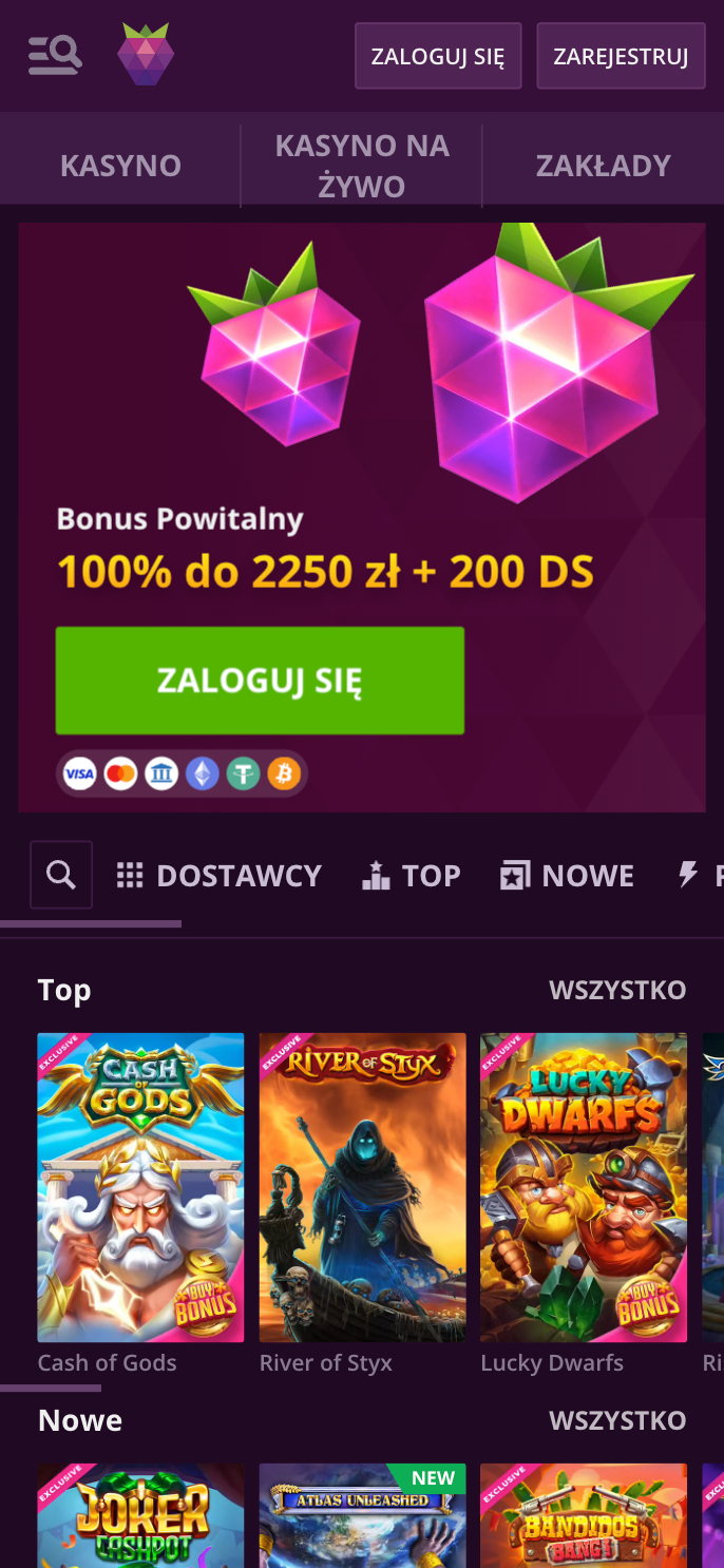 Malina Casino Screenshot