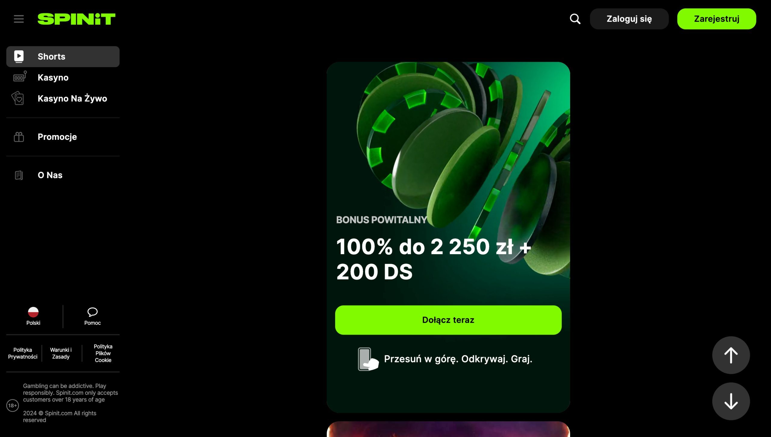 Spinit Casino Screenshot