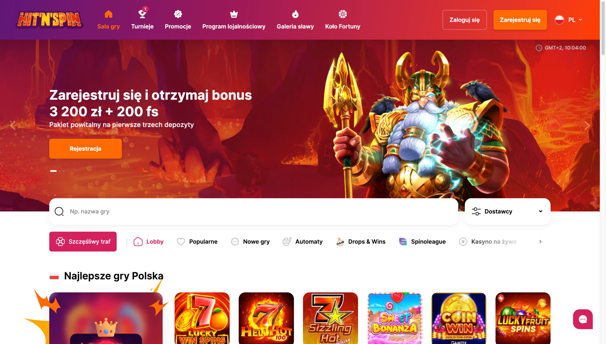 Hit'N'Spin Casino Screenshot