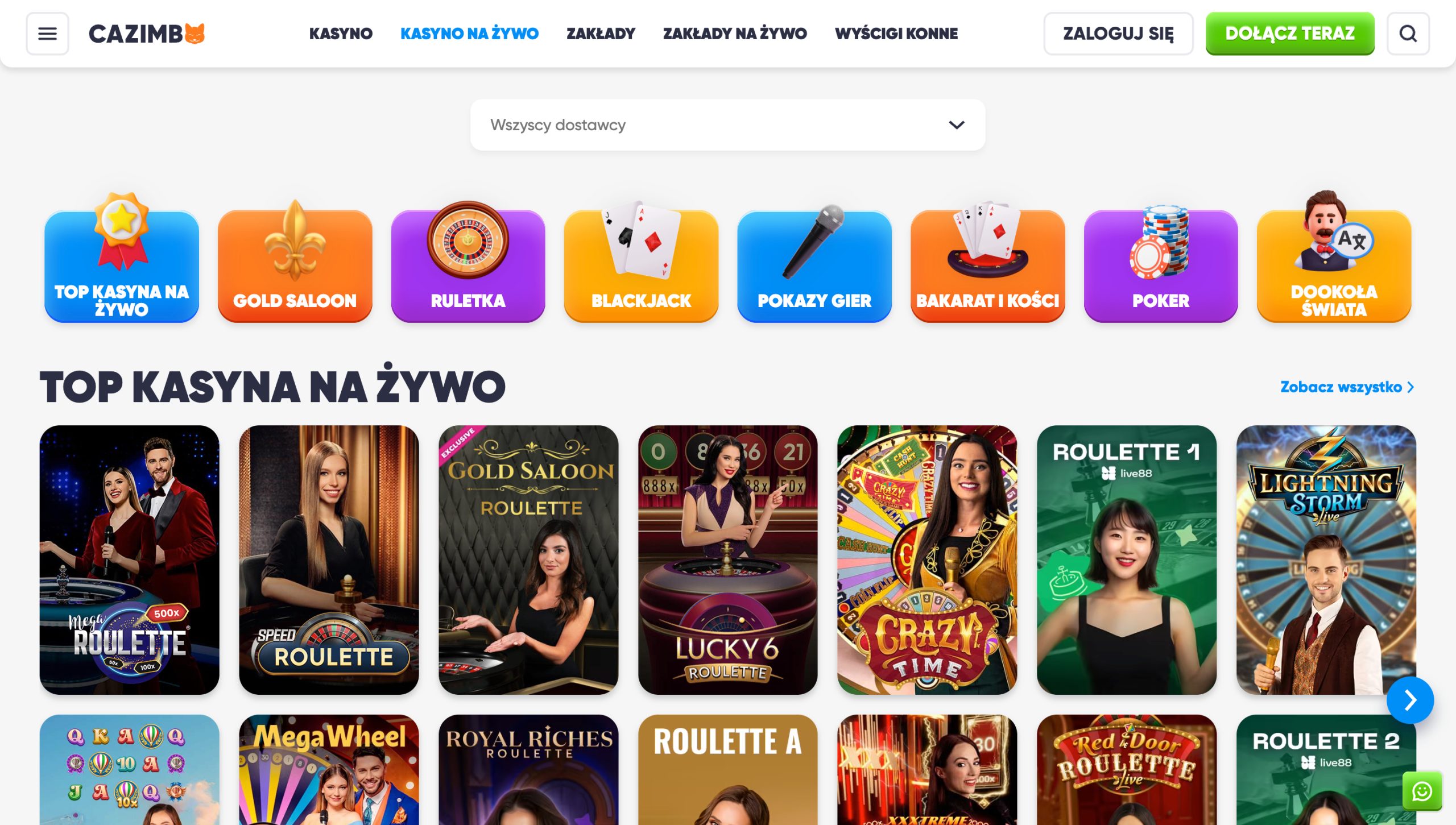 Cazimbo Casino Screenshot