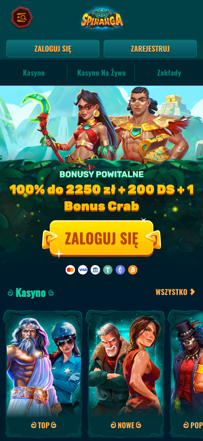 Spinanga Casino Screenshot