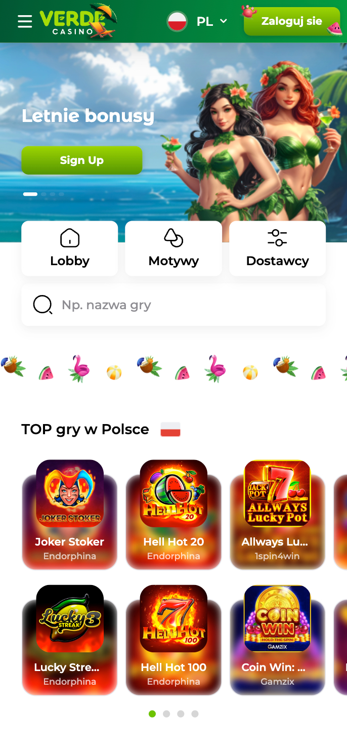 Verde Casino Screenshot