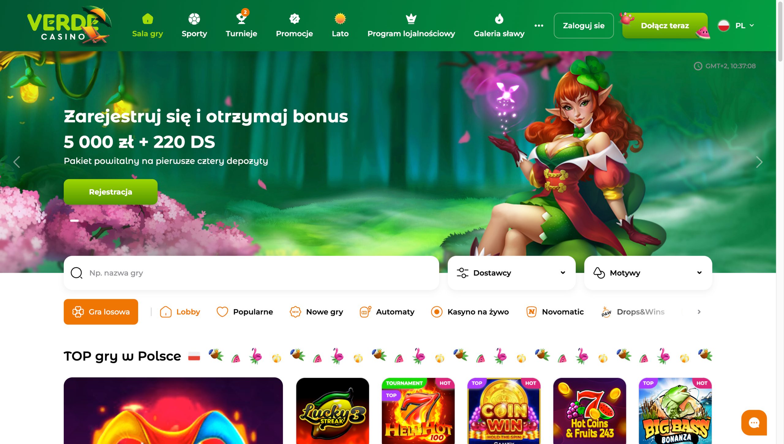 Verde Casino Screenshot