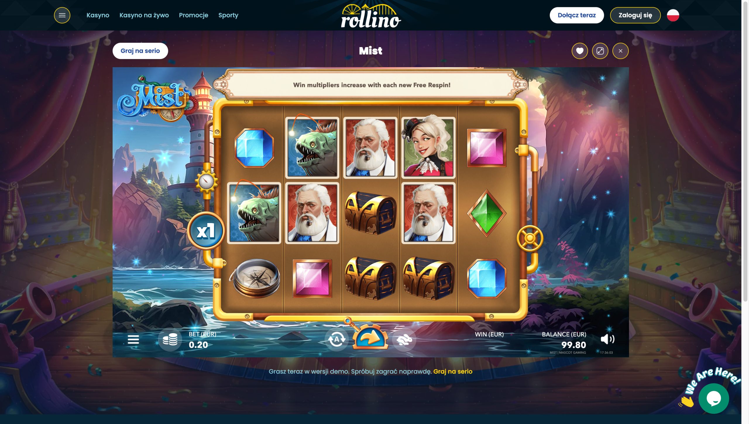 Rollino Casino Screenshot