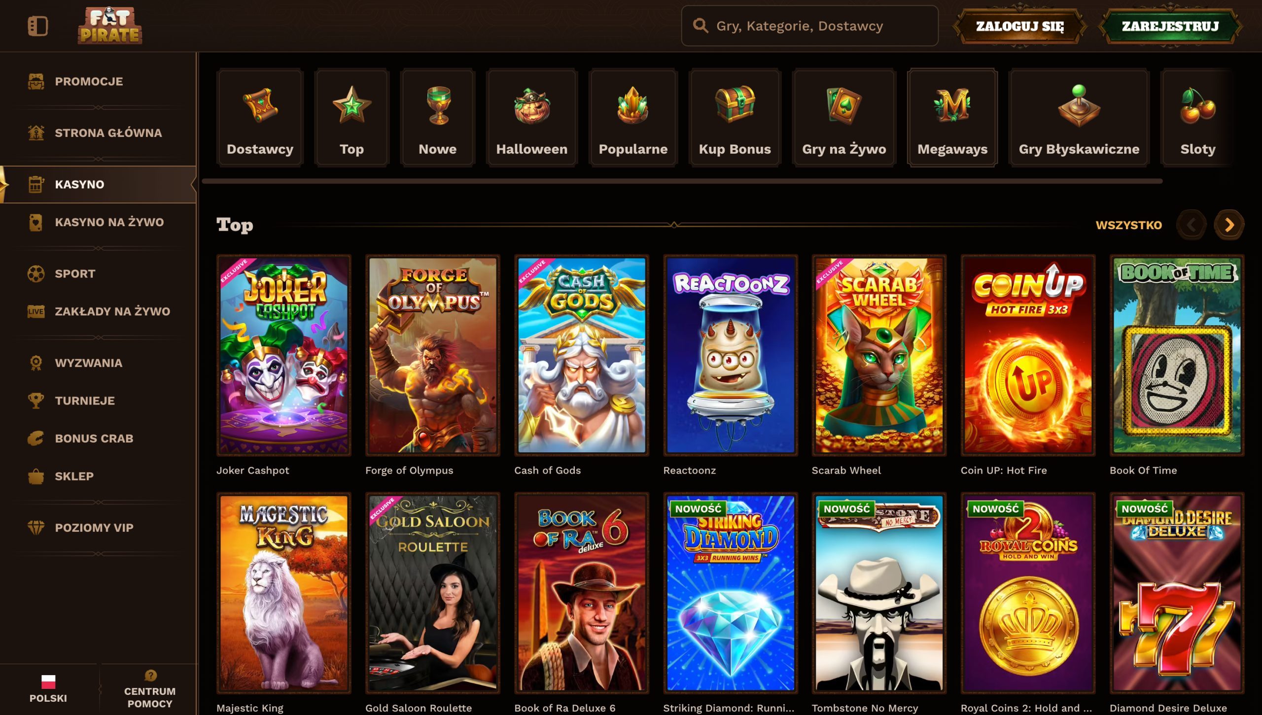 FatPirate Casino Screenshot