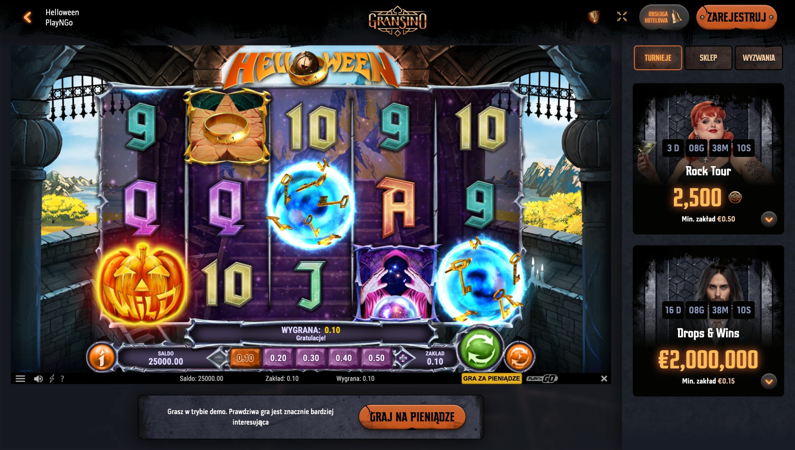 Gransino Casino Screenshot
