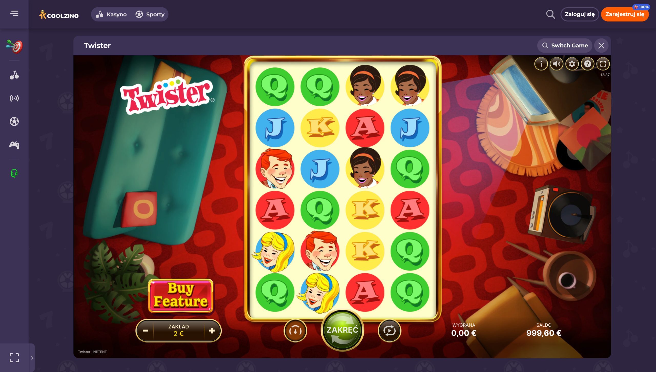 Coolzino Casino Screenshot