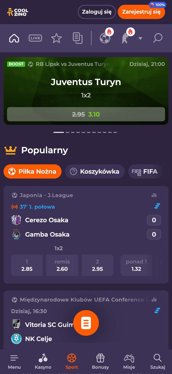 Coolzino Casino Screenshot