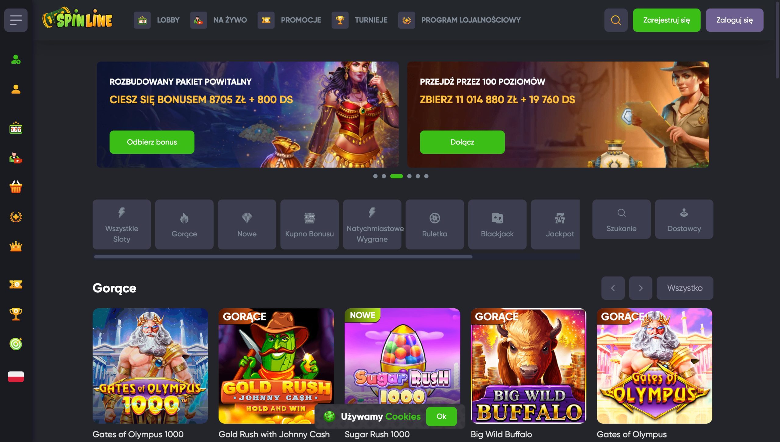 Spinline Casino Screenshot