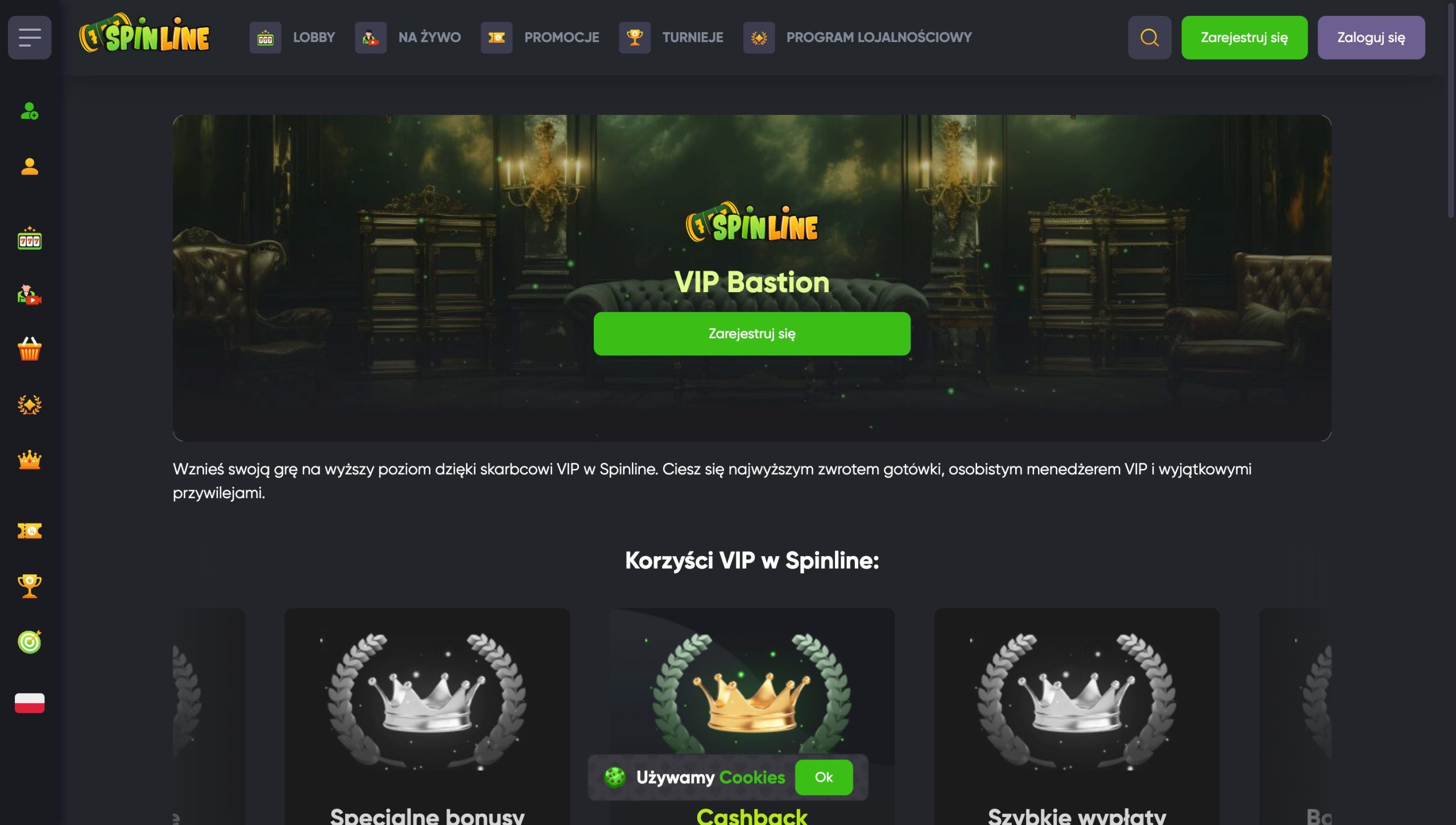 Spinline Casino Screenshot