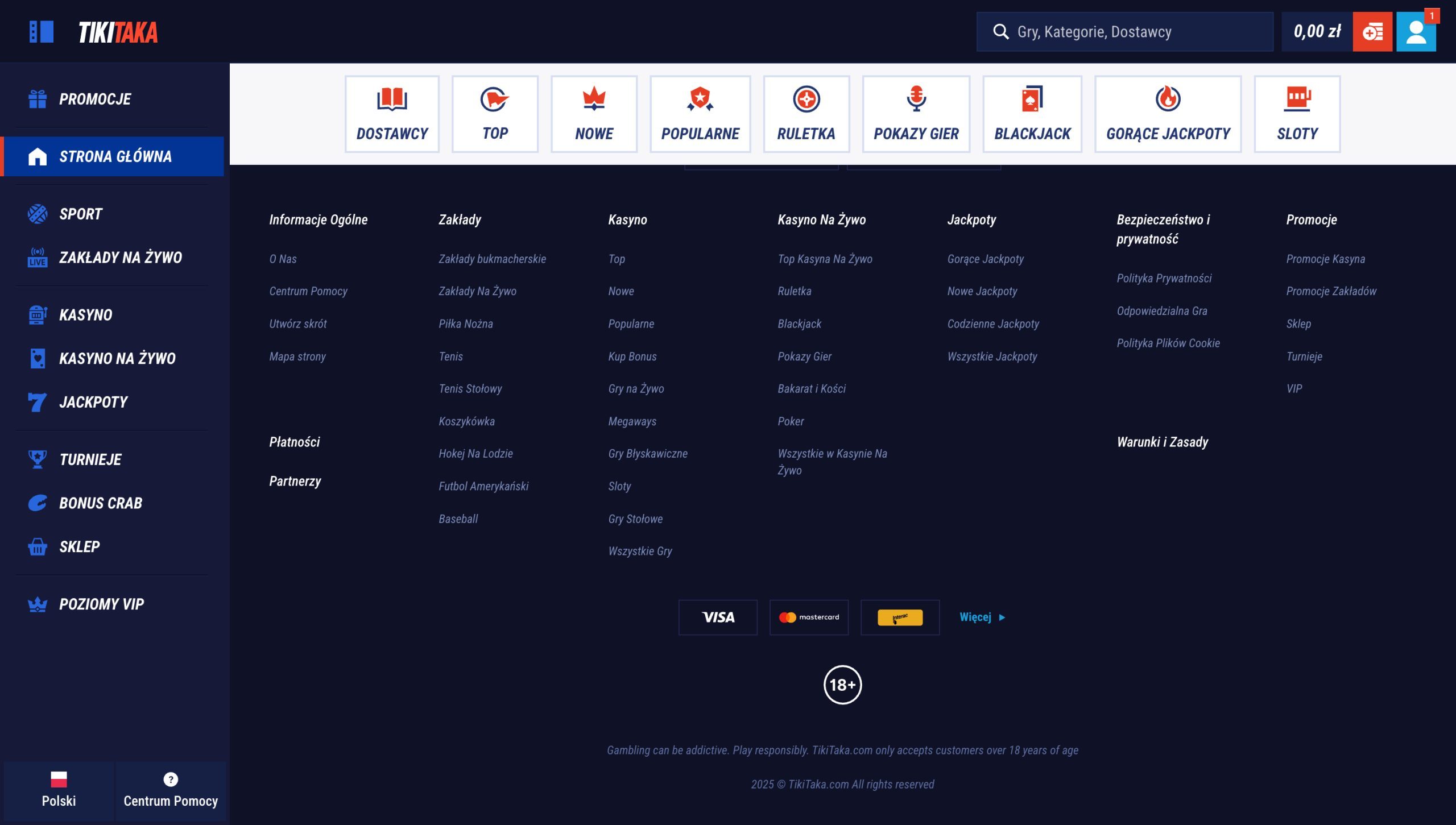 TikiTaka Casino Licencja